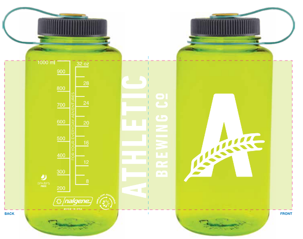 Athletic Brewing Co 32oz. Nalgene Water Bottle