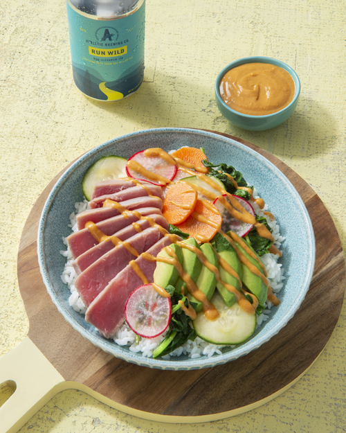 Seared Tuna Bowl With Peanut Sauce