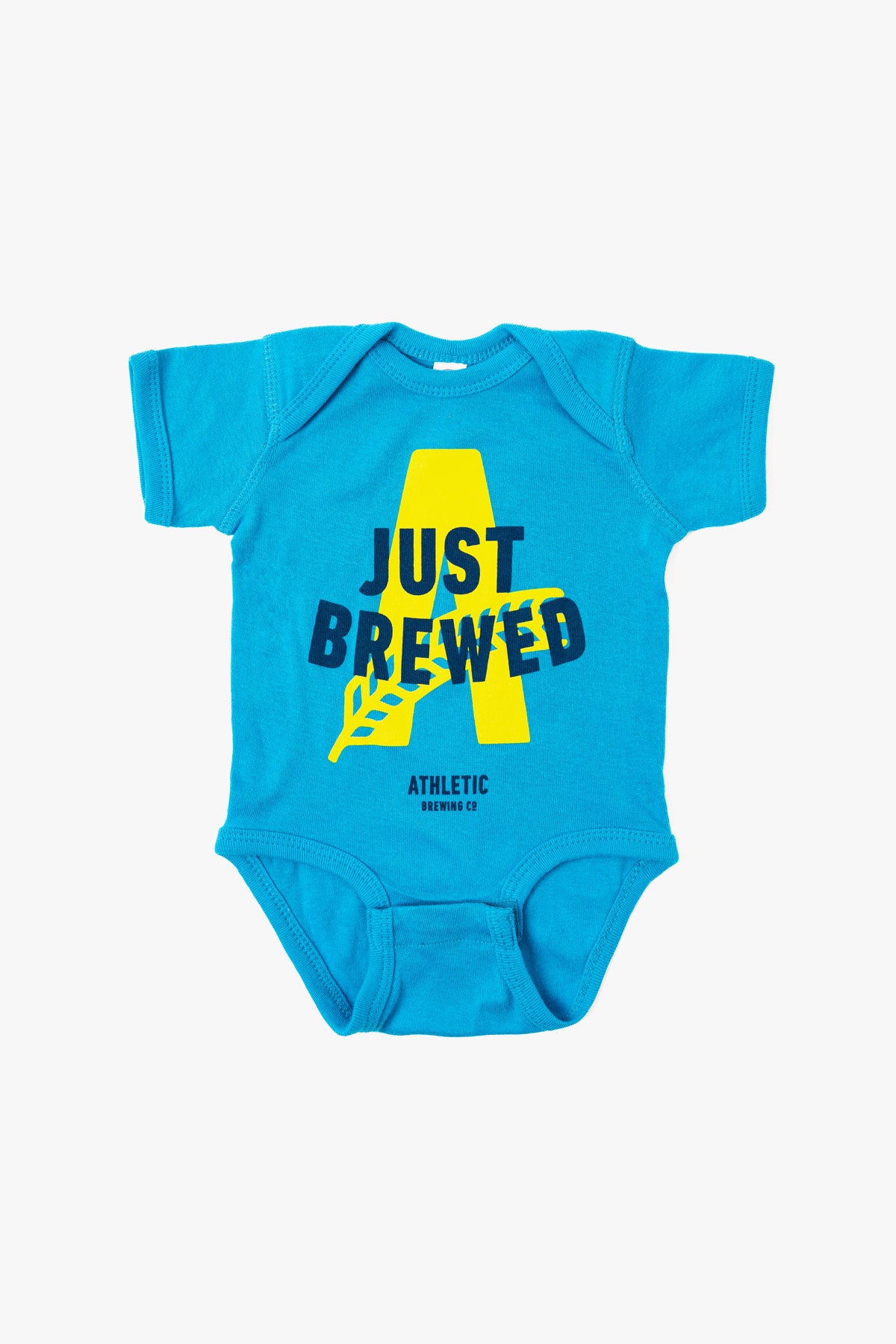 Just Brewed Baby Onesie - Light Blue (Stork)
