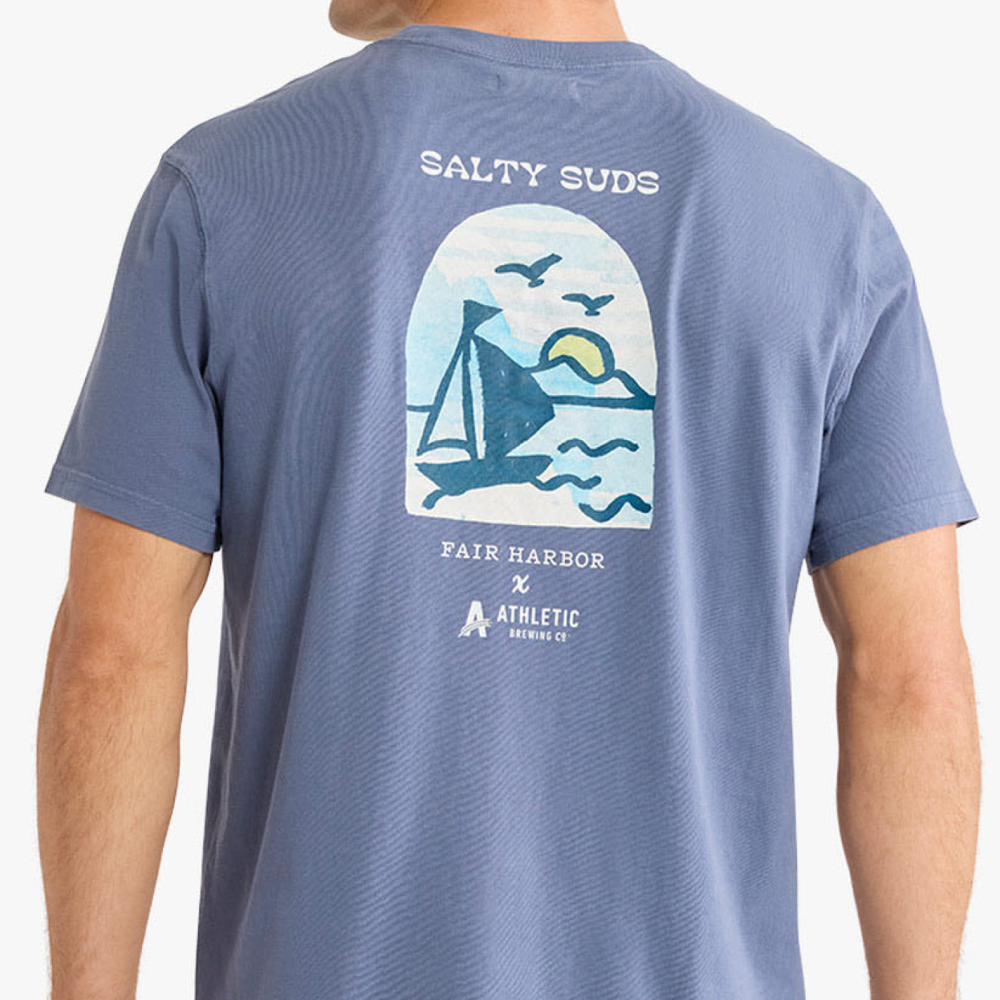 Athletic Brewing x Fair Harbor Salty Suds Tee