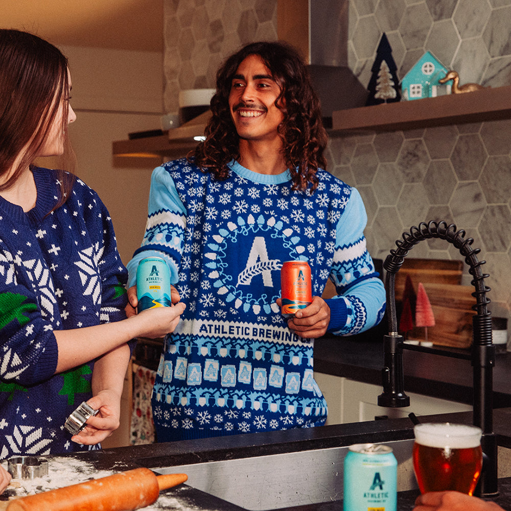Athletic Brewing Co Custom Holiday Sweater