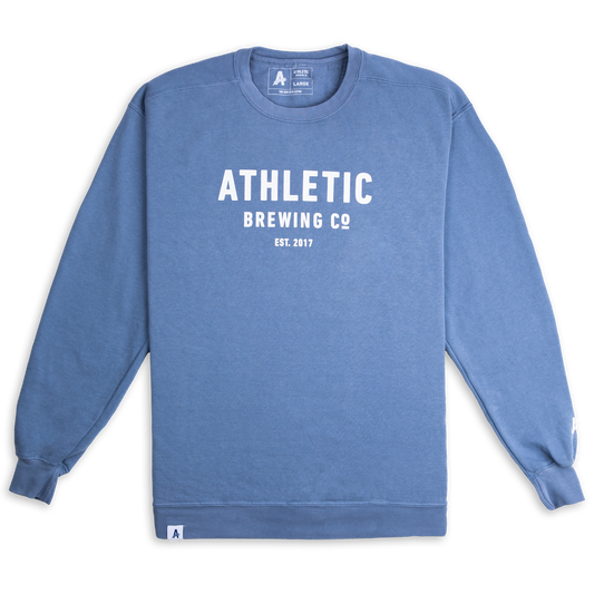 Athletic Brewing Co Crewneck Sweatshirt - Blue