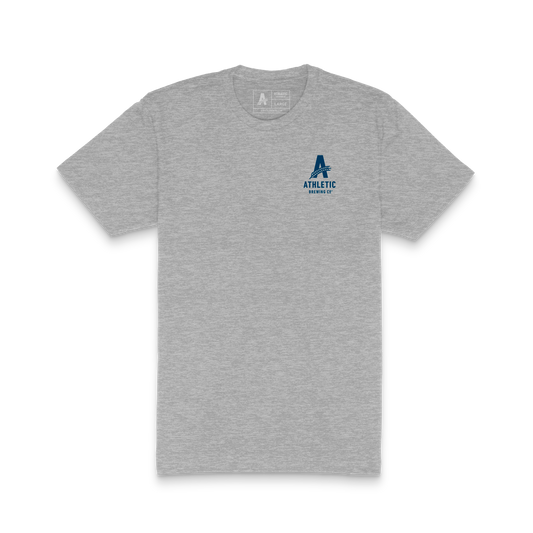 Athletic Brewing Stacked Logo T-Shirt - Grey